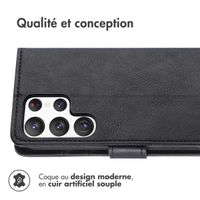 imoshion Étui de télephone portefeuille de luxe Samsung Galaxy S23 Ultra - Noir