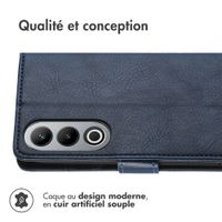 imoshion Étui de télephone portefeuille de luxe OnePlus Nord CE 4 - Bleu foncé