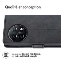 imoshion Étui de télephone portefeuille de luxe OnePlus 11 - Noir