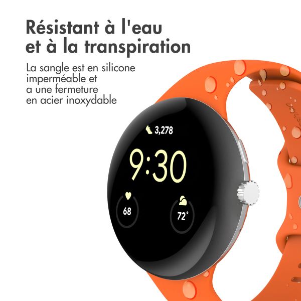 imoshion Bracelet en silicone⁺ Google Pixel Watch 3 / 4 (45 mm) - Taille S - Orange