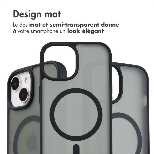 imoshion Coque Color Guard avec MagSafe Apple iPhone 15 - Noir