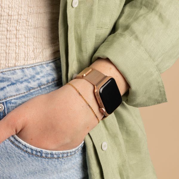 imoshion Bracelet magnétique milanais Apple Watch | 44/45/46/49 mm - Rose Gold