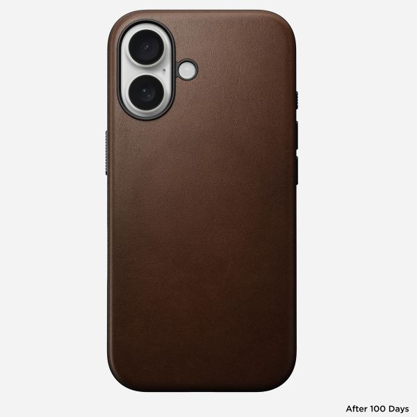 Nomad Coque Modern Leather avec MagSafe Apple iPhone 16 - Marron