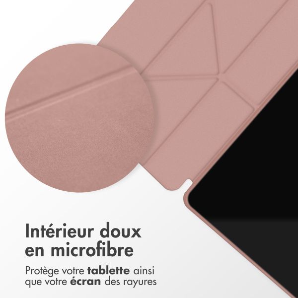 imoshion Coque tablette Origami Samsung Galaxy Tab S6 Lite (2020/2022/2024)  - Rose Doré