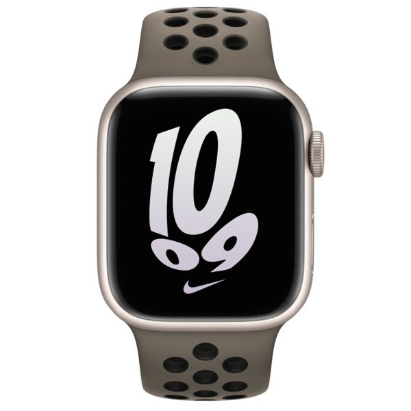 Apple Bracelet Nike Sport Apple Watch | 38/40/41/42 mm - Taille S/M/L - Olive Grey / Black
