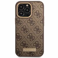 Guess Coque 4G Logo Monogram MagSafe Apple iPhone 14 Pro - Marron