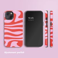 Selencia Coque arrière Vivid avec MagSafe Apple iPhone 13 - Dream Swirl Pink