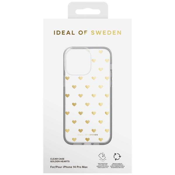 iDeal of Sweden Coque Clear MagSafe Apple iPhone 14 Pro Max - Golden Hearts