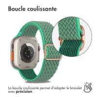 imoshion Bracelet en nylon élastique Apple Watch | 44/45/46/49 mm - Turquoise