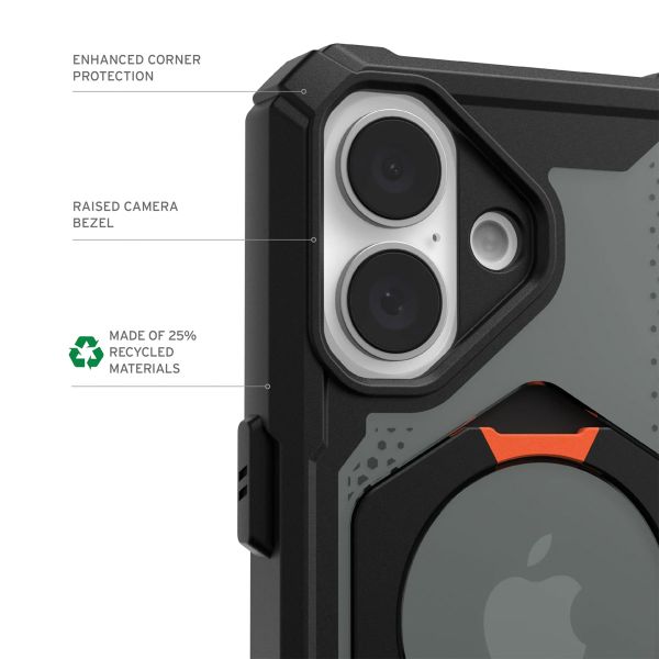UAG Coque Plasma XTE MagSafe Apple iPhone 16 Plus - Orange & Black