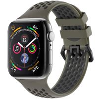 imoshion Bracelet sport en silicone avec boucle Apple Watch | 38/40/41/42 mm - Green & Black