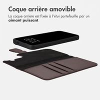 imoshion Étui portefeuille luxe 2-en-1 amovible Samsung Galaxy S26 FE - Marron