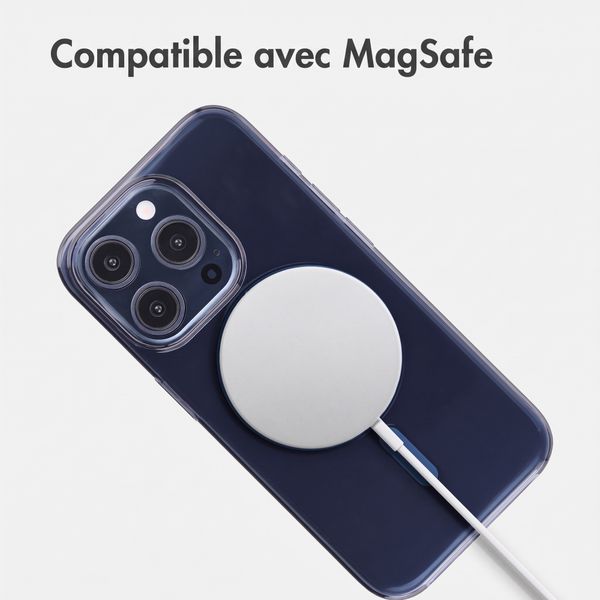Accezz Lite coque arrière avec MagSafe Apple iPhone 15 Pro - Bleu foncé