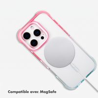 Selencia Coque arrière MagSafe Gradient Apple iPhone 16 Pro - Rose / Bleu