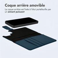 imoshion Étui portefeuille luxe 2-en-1 amovible Samsung Galaxy S26 Ultra - Bleu
