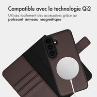 imoshion Étui portefeuille luxe 2-en-1 amovible Samsung Galaxy S26 FE - Marron