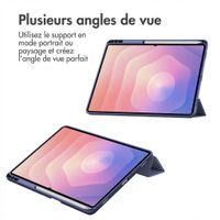 imoshion Coque tablette rigide Trifold Samsung Galaxy Tab S11 Ultra - Bleu foncé