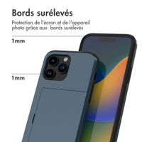 imoshion Coque arrière avec porte-cartes Apple iPhone 14 Pro - Bleu foncé