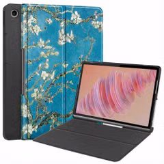 imoshion Étui de télephone portefeuille Design Lenovo Tab Plus - Green Plant