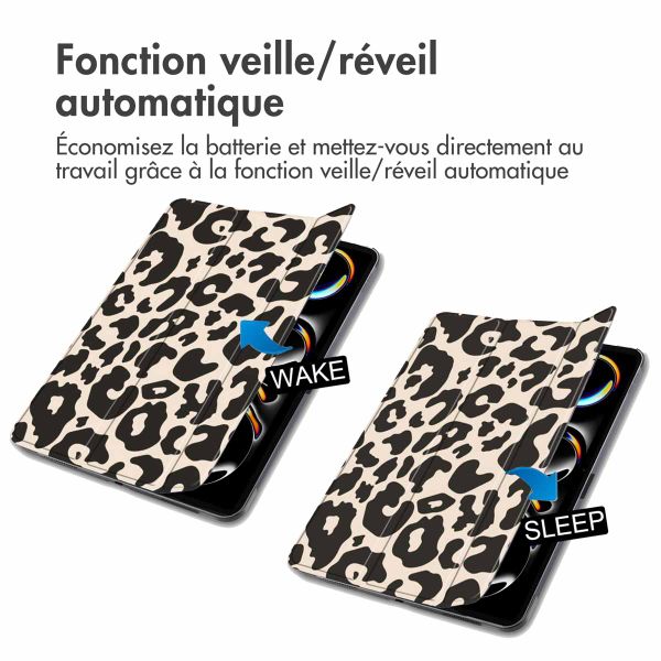 imoshion Coque tablette Design Trifold Apple iPad Pro 11 (2025) M5 / (2024) M4 - Leopard