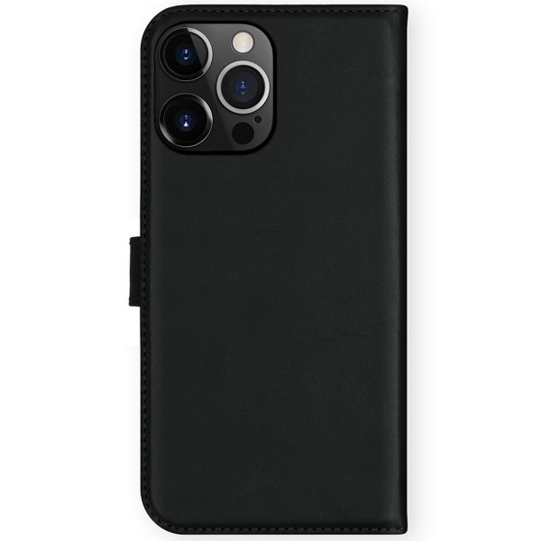 Selencia Étui portefeuille en cuir véritable Apple iPhone 13 Pro - Noir