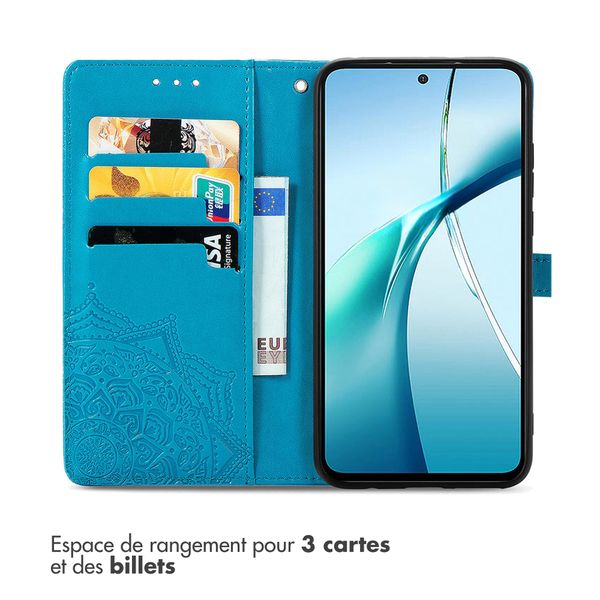 imoshion Etui de télephone Mandala Oppo Find X9 - Turquoise