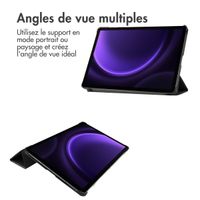 imoshion Coque tablette Trifold Samsung Galaxy Tab S9 11.0 pouces / S10 Lite / S10 FE / S9 FE 10.9 pouces - Noir