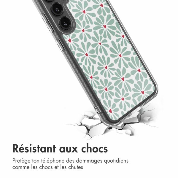 imoshion Coque Design Samsung Galaxy S23 FE - Bloom Love Sage Green