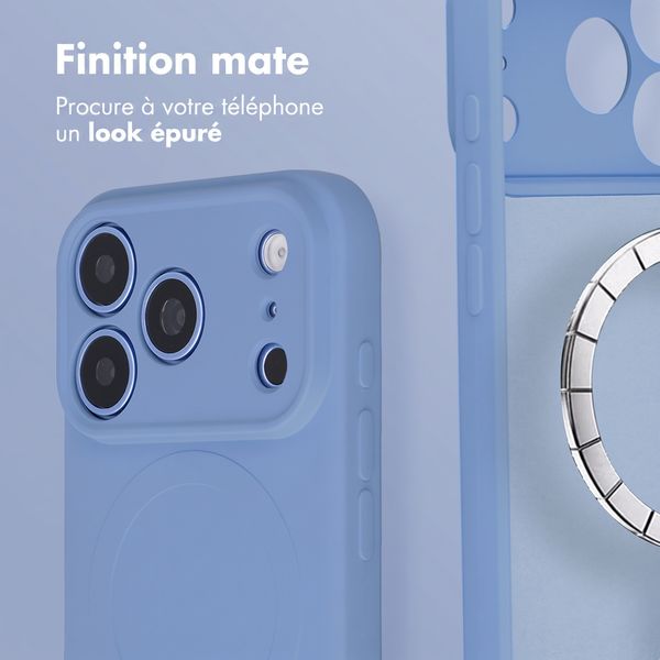 imoshion Coque Couleur avec MagSafe Apple iPhone 18 Pro Max / 17 Pro Max - Bleu