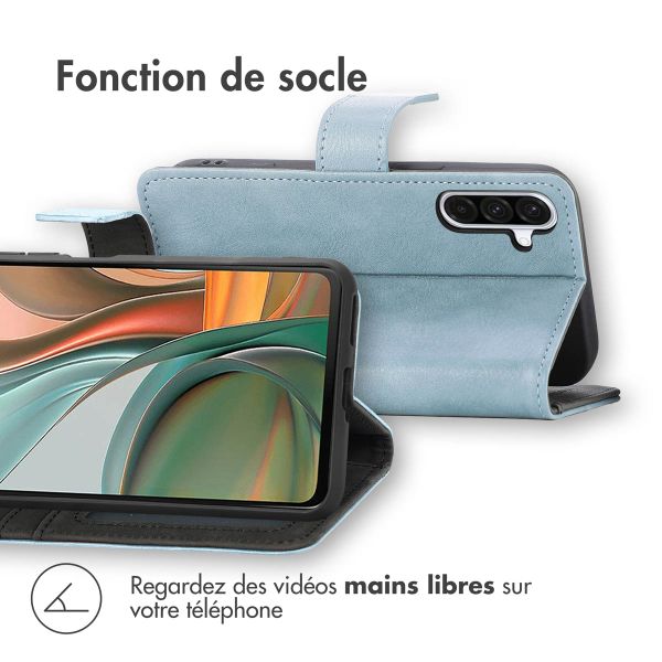 imoshion Étui de télephone portefeuille de luxe Samsung Galaxy A36 - Bleu clair