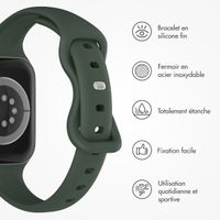 imoshion Bracelet slim en silicone Apple Watch | 38/40/41/42 mm - Olive Green