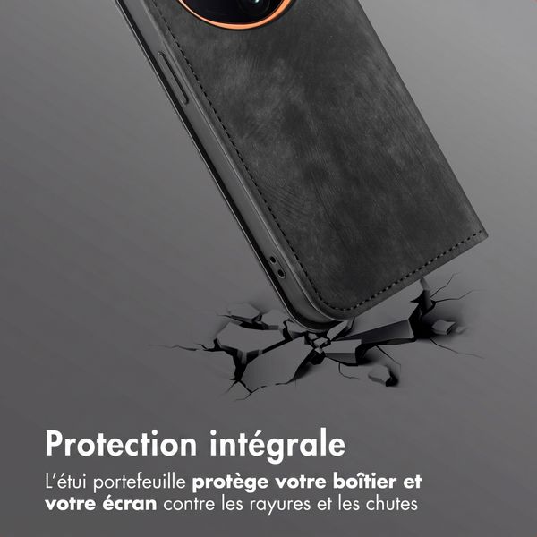 imoshion Étui de téléphone portefeuille Slim Oppo Find X9 Ultra - Noir
