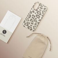 Selencia Coque Sabi imprimé panthère avec MagSafe Apple iPhone 17 - Soft Ivory