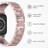 Selencia Bracelet à maillons scintillants Apple Watch | 38/40/41/42 mm - Rose