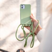 imoshion Coque de couleur avec cordon amovible Apple iPhone 11 - Vert