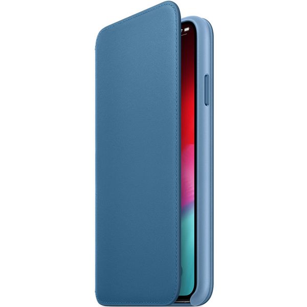 Apple Étui de télephone portefeuille Leather Folio Apple iPhone Xs Max - Cape Cod Blue