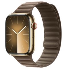 Apple Bracelet à maillons magnétique FineWoven Apple Watch | 44/45/46/49 mm - Taille M/L - Taupe