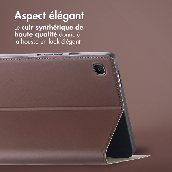 Accezz Coque tablette Classic Samsung Galaxy Tab S6 Lite (2020/2022/2024)  - Marron