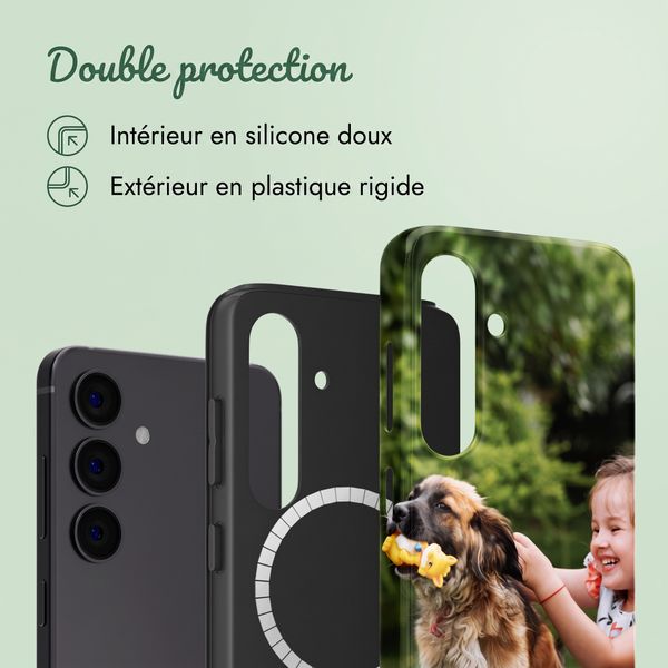 Concevez votre propre coque Tough avec MagSafe Samsung Galaxy S26 FE - Blanc