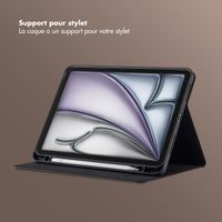 Selencia Coque tablette Riva Apple iPad Air 11 pouces (2026) M4 / (2025) M3 / (2024) M2 / Air 5 (2022) / Air 4 (2020) - Noir