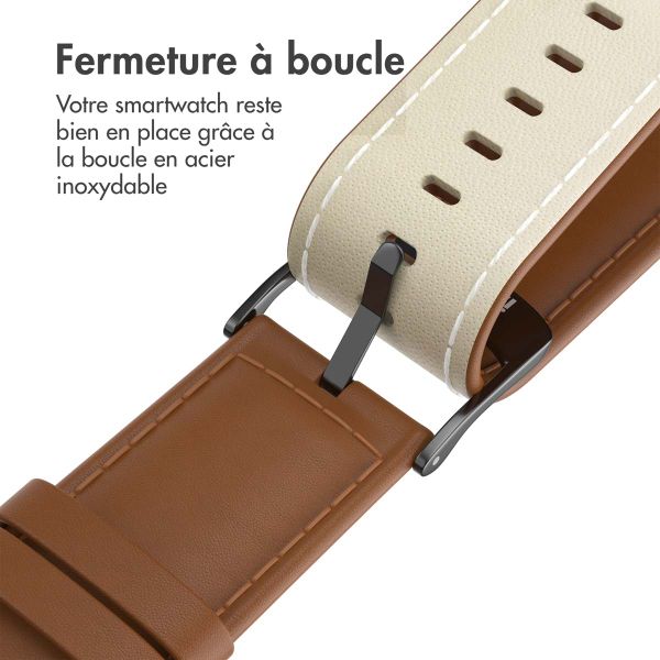 imoshion Bracelet Classic en cuir Apple Watch | 44/45/46/49 mm - Marron