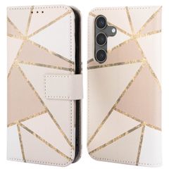 imoshion Étui de télephone portefeuille Design Samsung Galaxy S24 - Beige Graphic