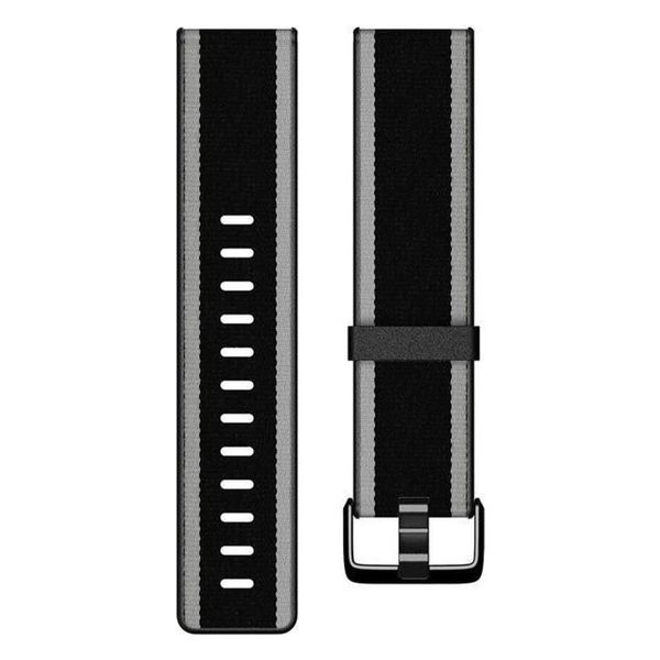 Fitbit Bracelet Woven Fitbit Versa / Versa 2 / Versa Lite - Taille S - Grey / Black