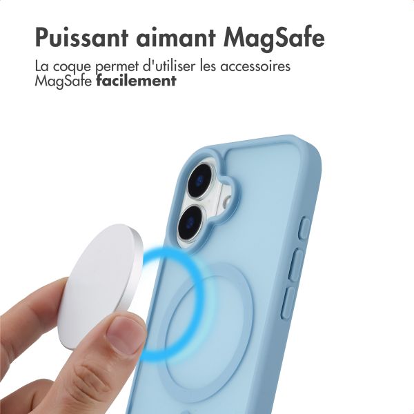 imoshion Coque Color Guard avec MagSafe Apple iPhone 16 - Bleu clair