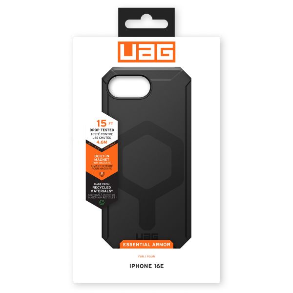 UAG Essential Armor MagSafe Apple iPhone 17e / 16e - Noir