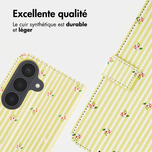 imoshion Étui de télephone portefeuille Design Samsung Galaxy S26 - Garden Stripes