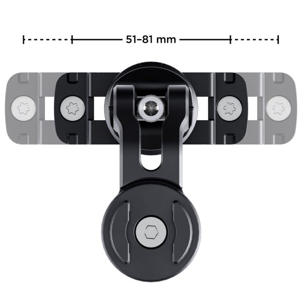 SP Connect Support de téléphone Brake Mount L SPC+ pour scooter / moto - Réservoir de liquide de frein - Noir