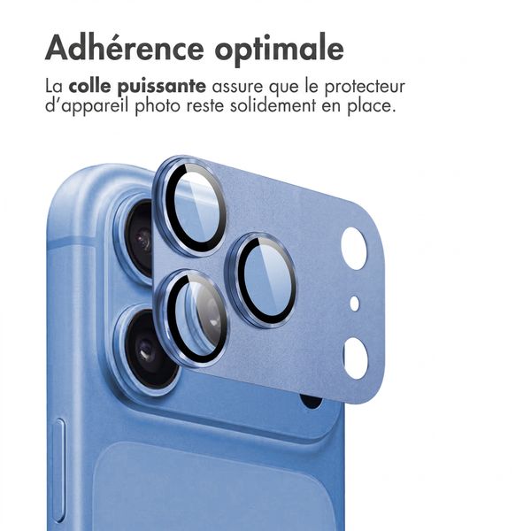 imoshion Protection Caméra en verre trempé 2 Pack pour l'Apple iPhone 18 Pro Max - Light Blue