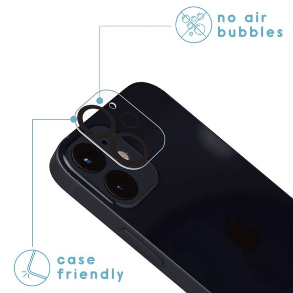 imoshion Protection Caméra en verre trempé 2 Pack Apple iPhone 12 Mini