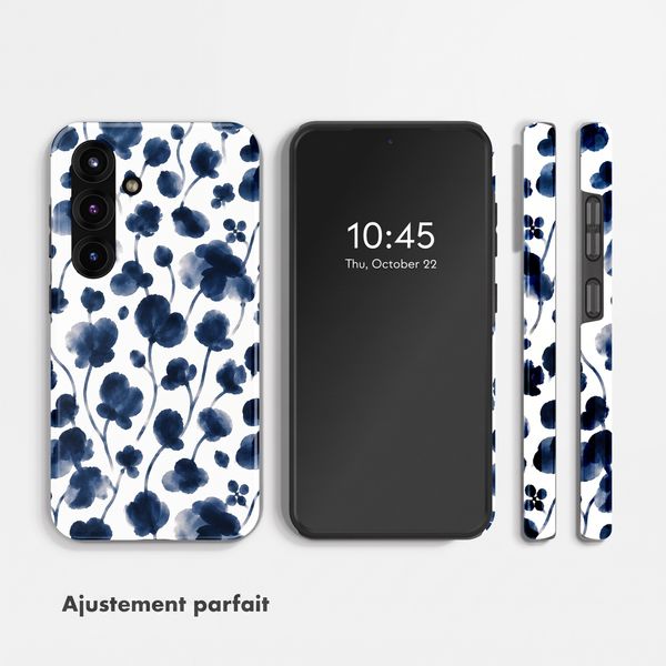 Selencia Coque arrière Vivid Samsung Galaxy S25 - Midnight Blossom